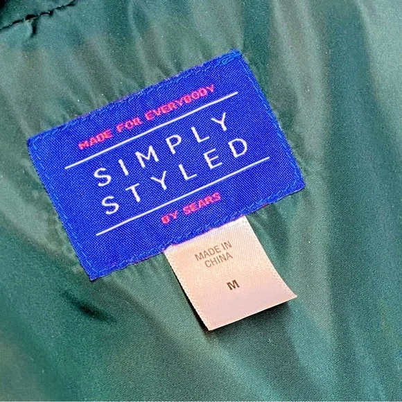 SIMPLY STYLED Women’s Puffer Coat with Faux Fur Detachable Hood Green Size M - Picture 4 of 5